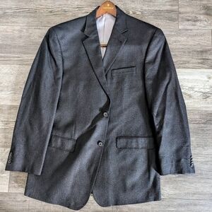 Michael Kors Men's Black Silk 2-Button Blazer / Sport Coat 40R